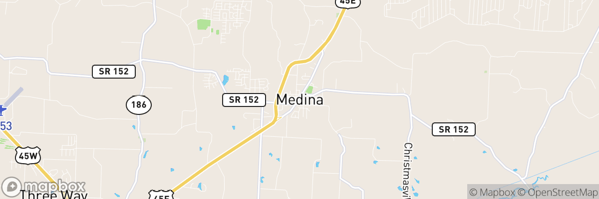 Medina, Tennessee map