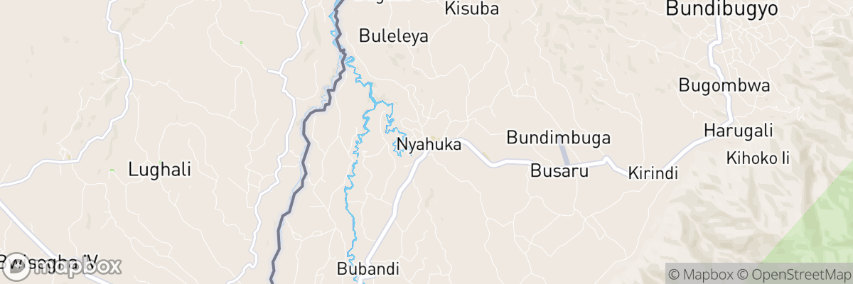 Nyahuka, Western Region map