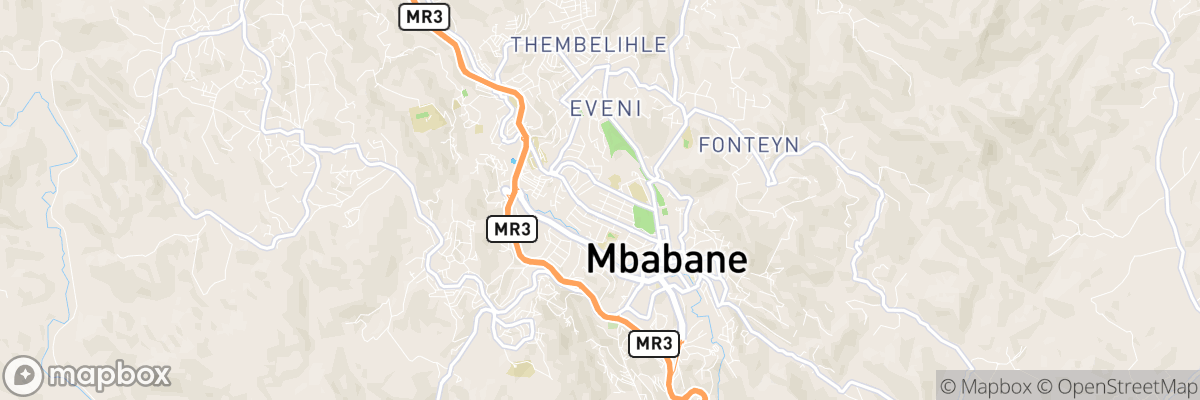 Mbabane, Hhohho map