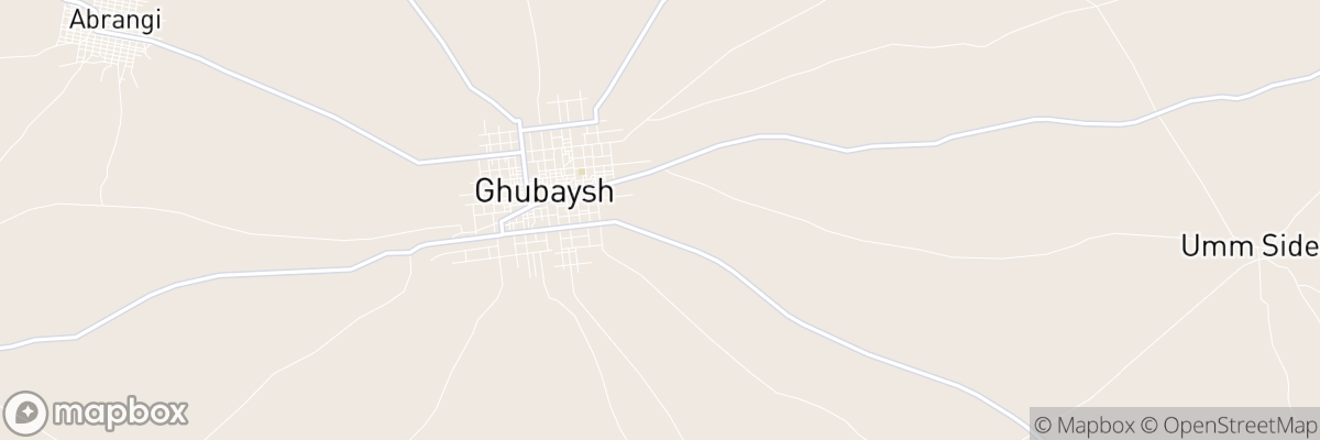 Ghubaysh, West Kordofan State map