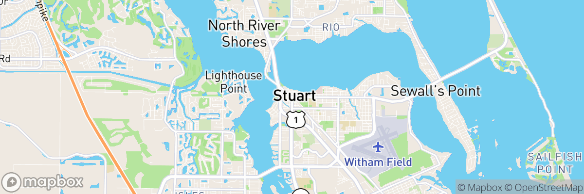 Stuart, Florida map