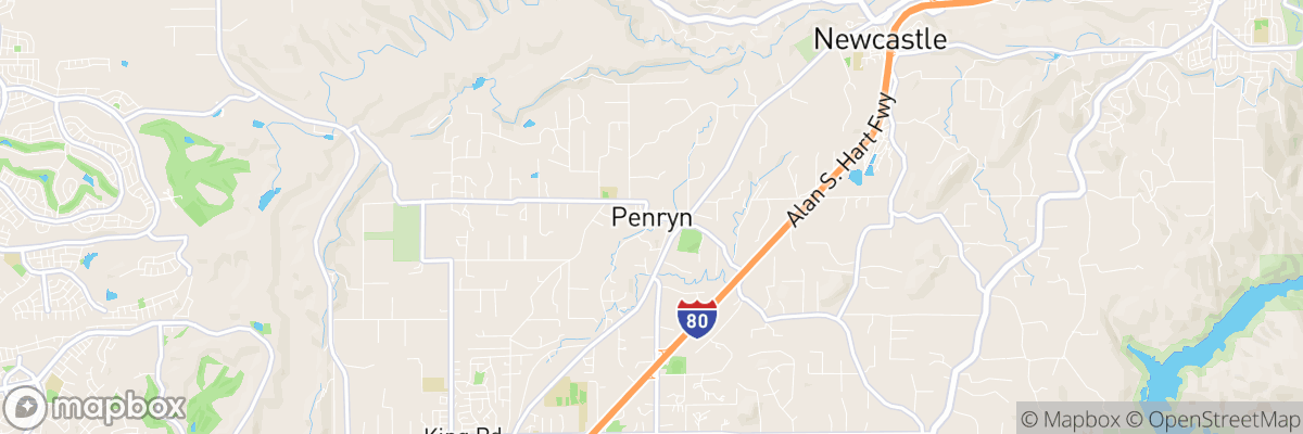 Penryn, California map