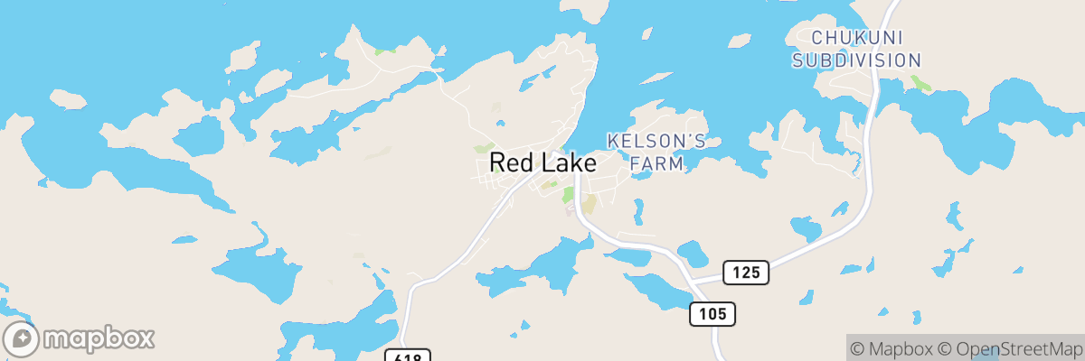 Red Lake, Ontario map