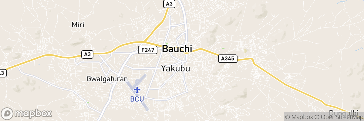 Bauchi, Bauchi State map