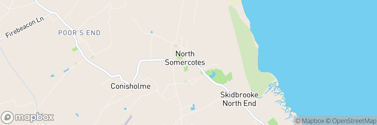 North Somercotes, England map