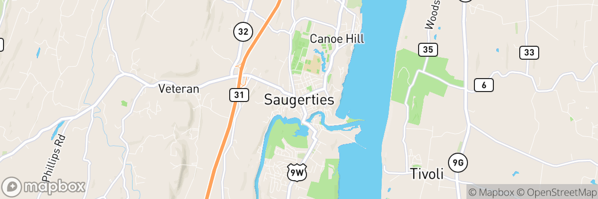 Saugerties, New York map