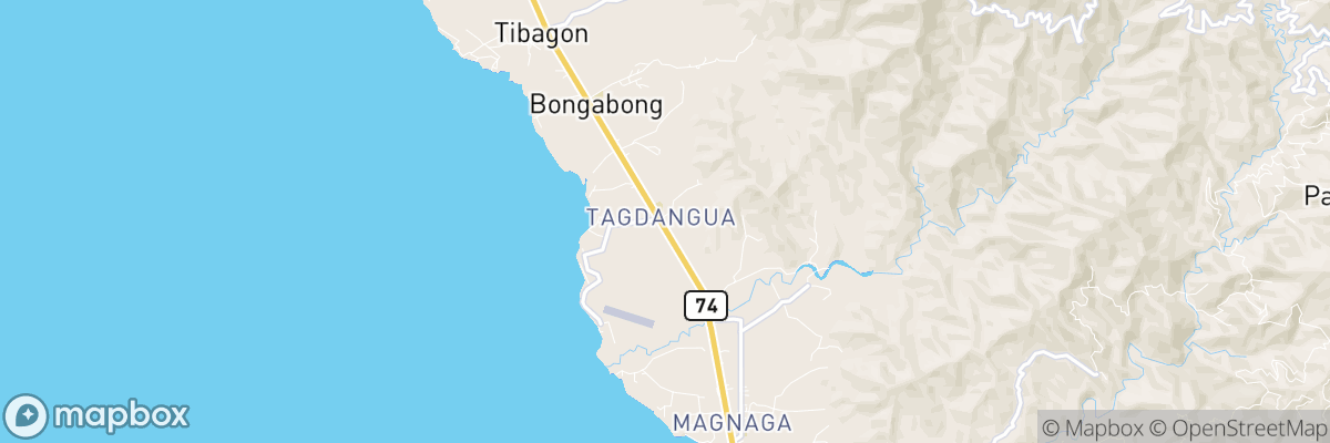 Tagdanua, Davao map