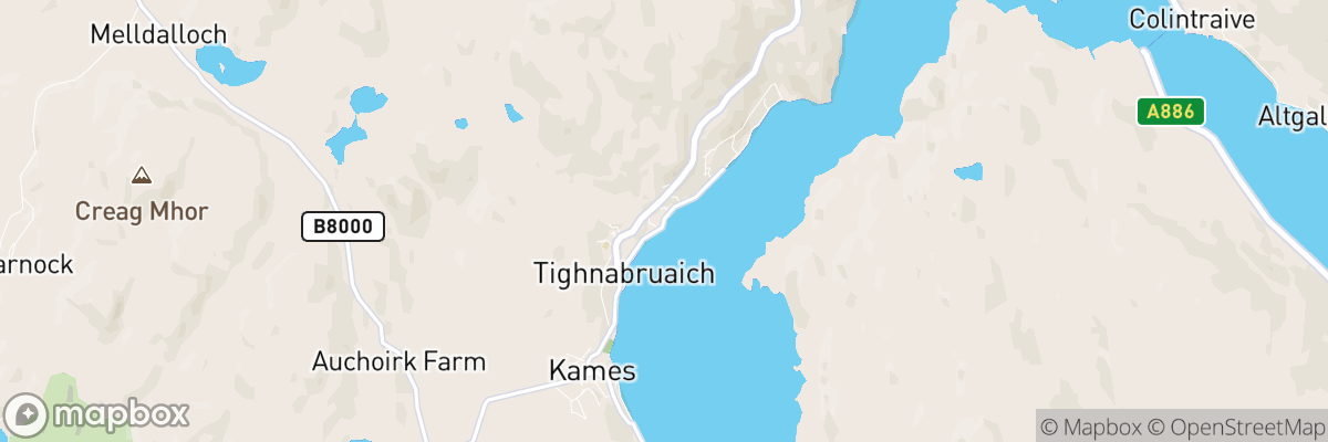 Tighnabruaich, Scotland map