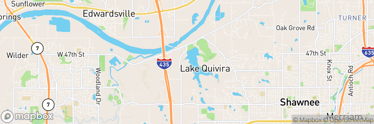 Lake Quivira, Kansas map