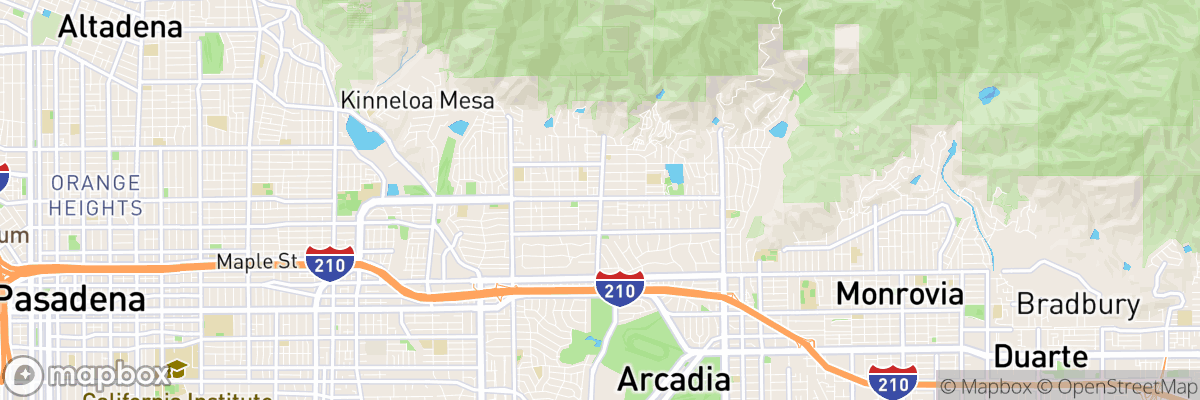 Sierra Madre, California map