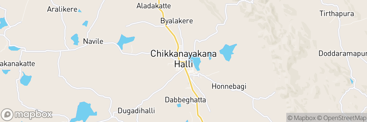 Chiknāyakanhalli, Karnataka map