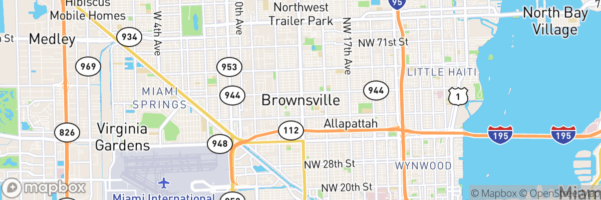 Brownsville, Florida map