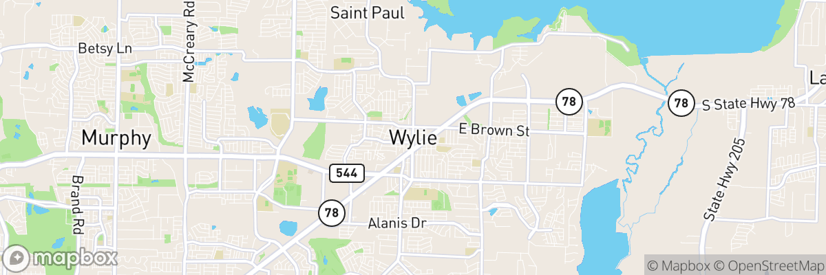 Wylie, Texas map