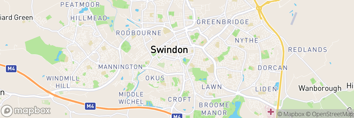 Swindon, England map