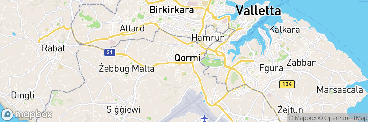 Qormi, Qormi map