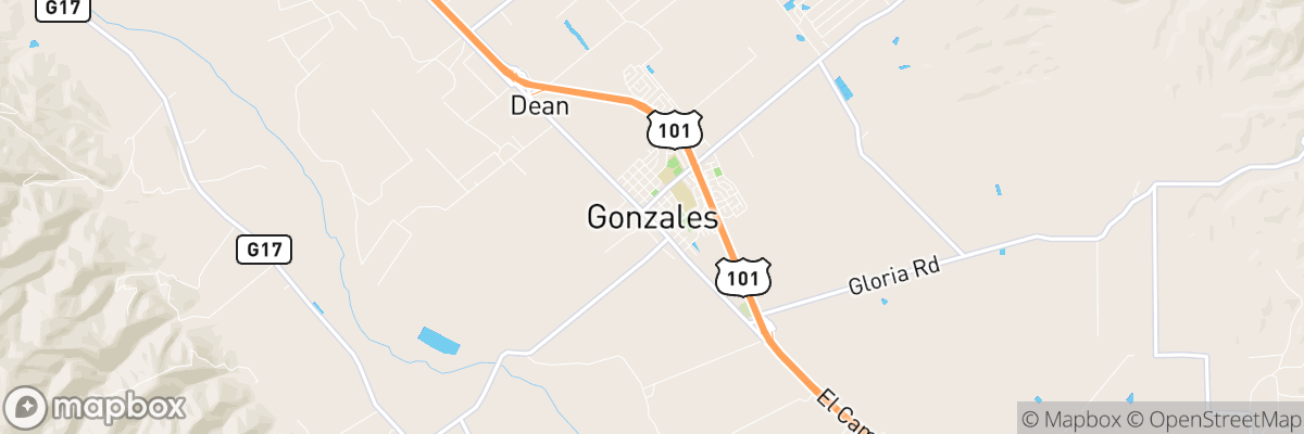 Gonzales, California map