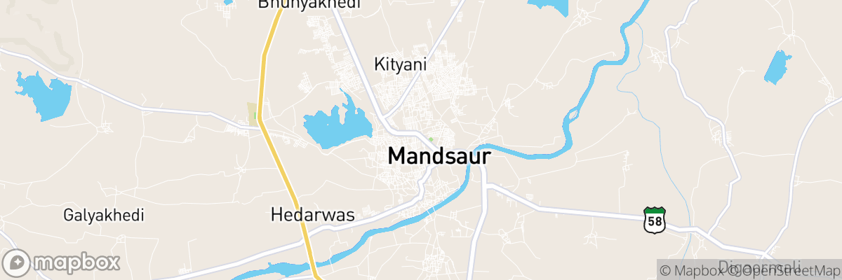 Mandsaur, Madhya Pradesh map