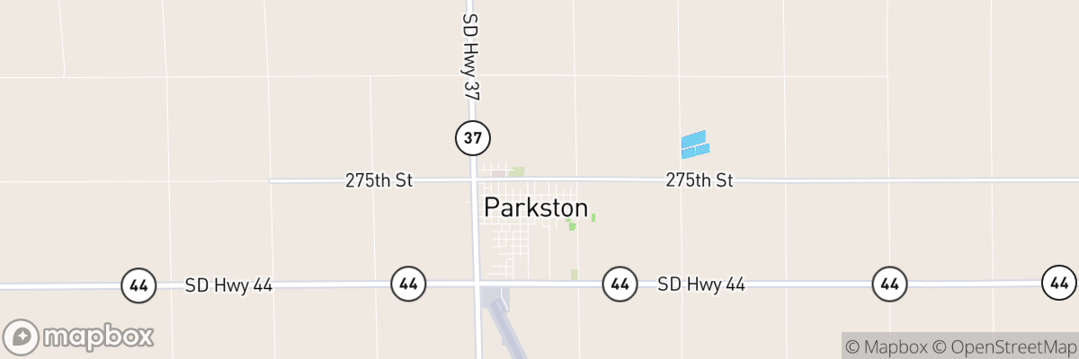 Parkston, South Dakota map