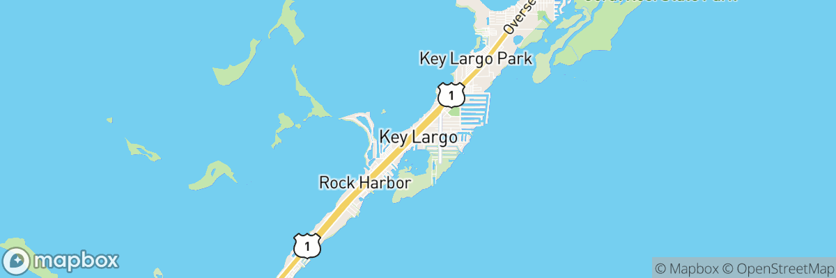 Key Largo, Florida map