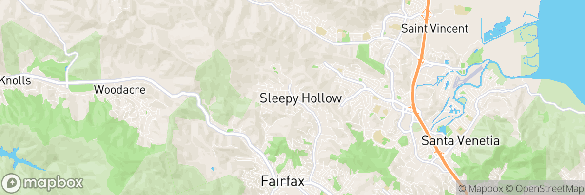 Sleepy Hollow, California map