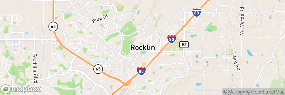 Rocklin, California map