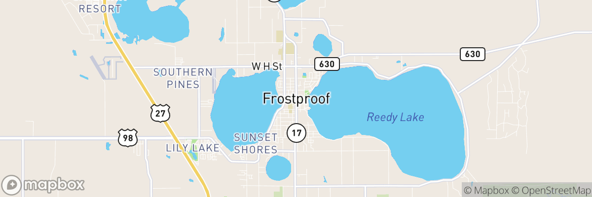 Frostproof, Florida map