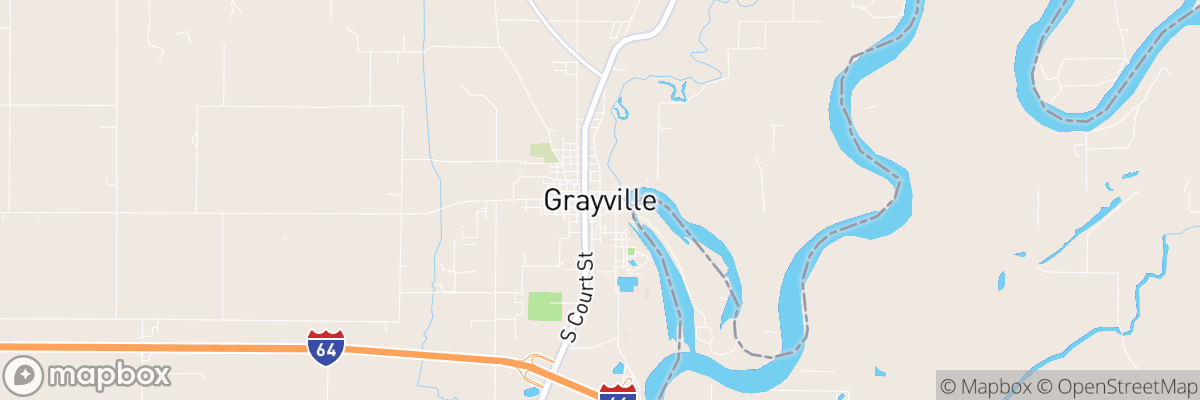 Grayville, Illinois map