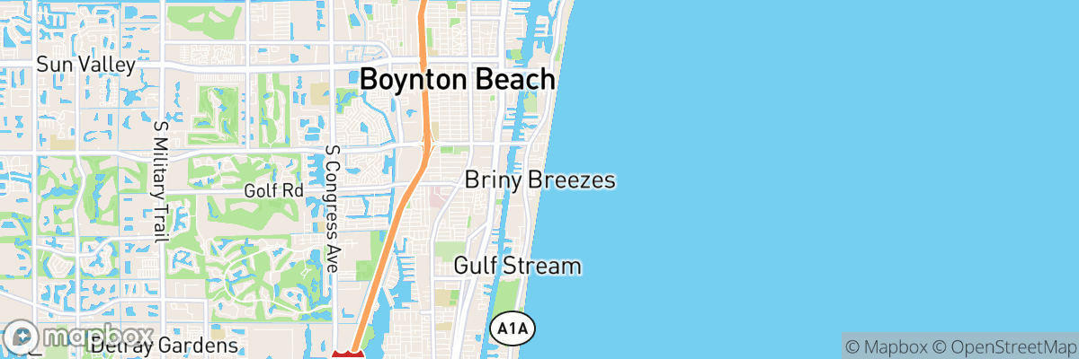 Briny Breezes, Florida map