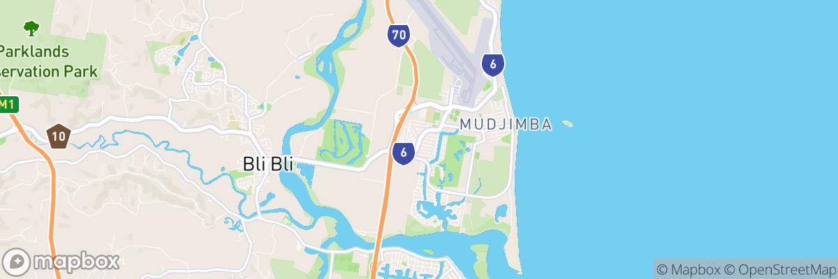 Pacific Paradise, Queensland map