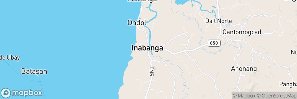 Inabanga, Central Visayas map