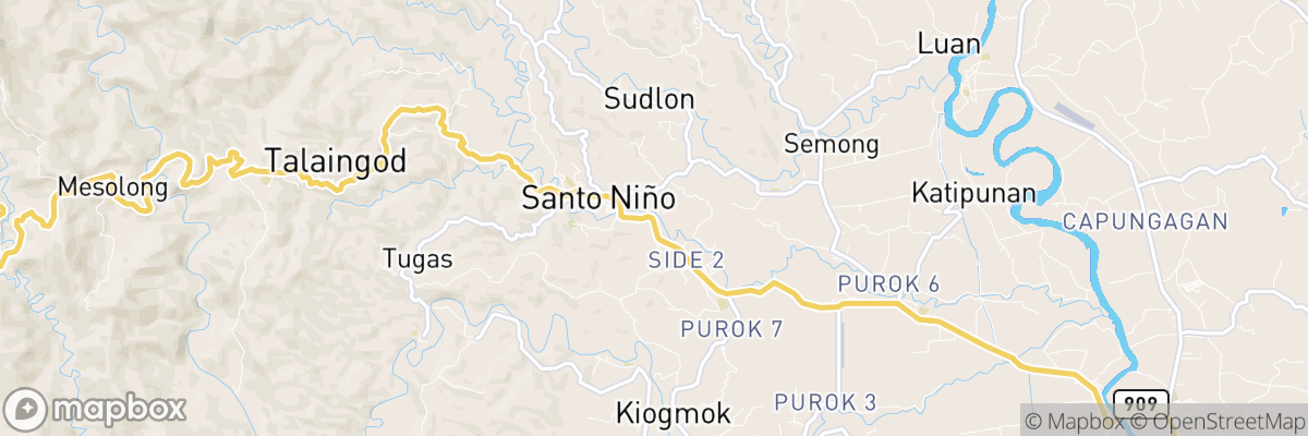 Santo Niño, Davao map