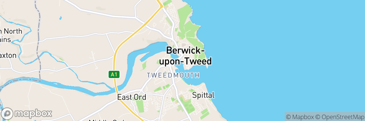 Berwick-Upon-Tweed, England map