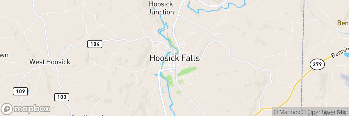 Hoosick Falls, New York map