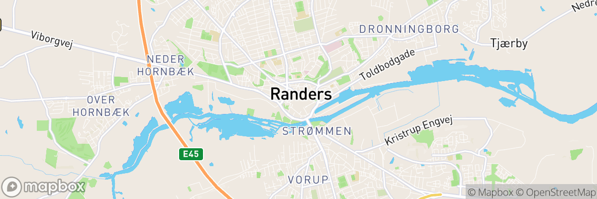 Randers, Region Midtjylland map