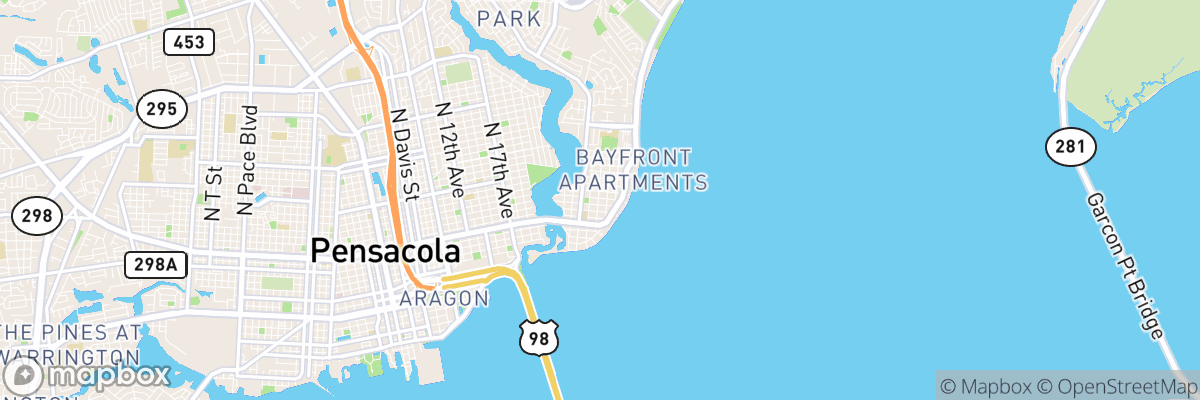 East Pensacola Heights, Florida map