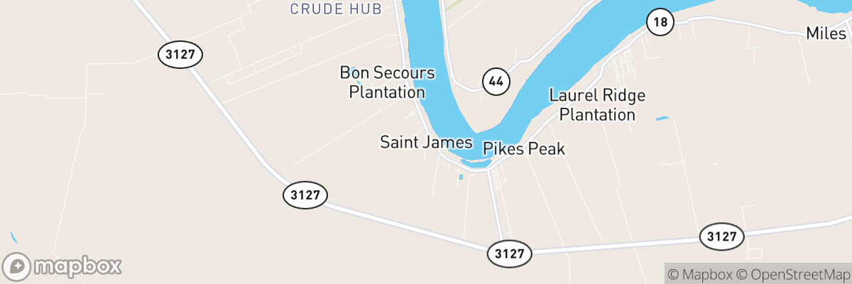 Saint James, Louisiana map