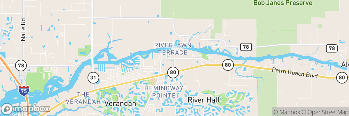 Olga, Florida map