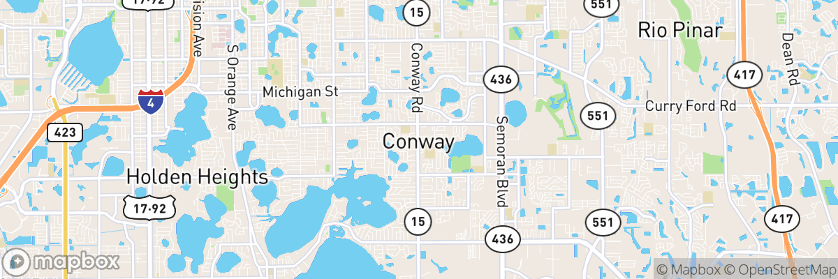 Conway, Florida map