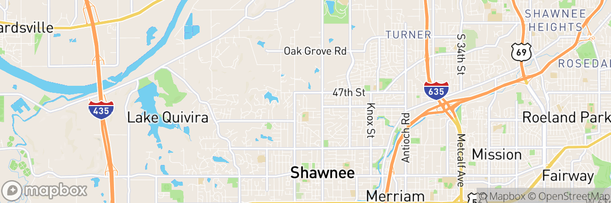 Shawnee, Kansas map