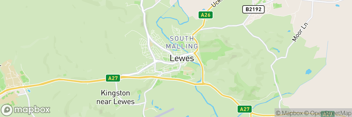 Lewes, England map