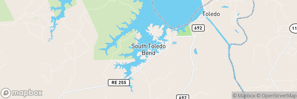 South Toledo Bend, Texas map