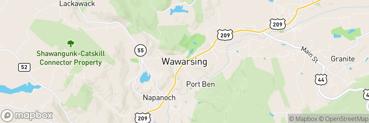 Wawarsing, New York map