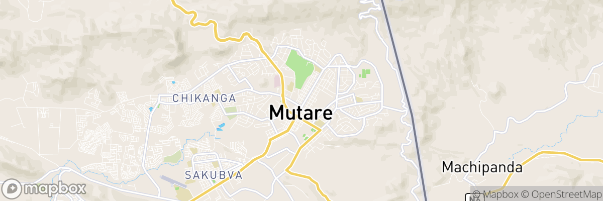 Mutare, Manicaland Province map