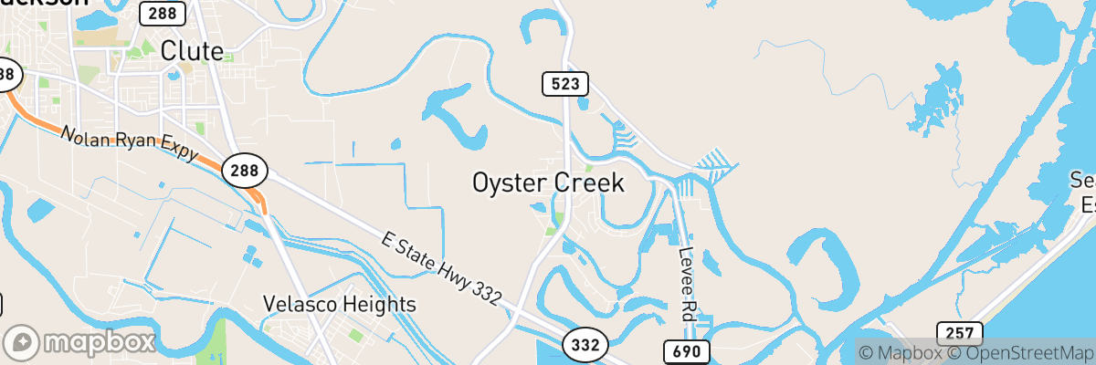 Oyster Creek, Texas map