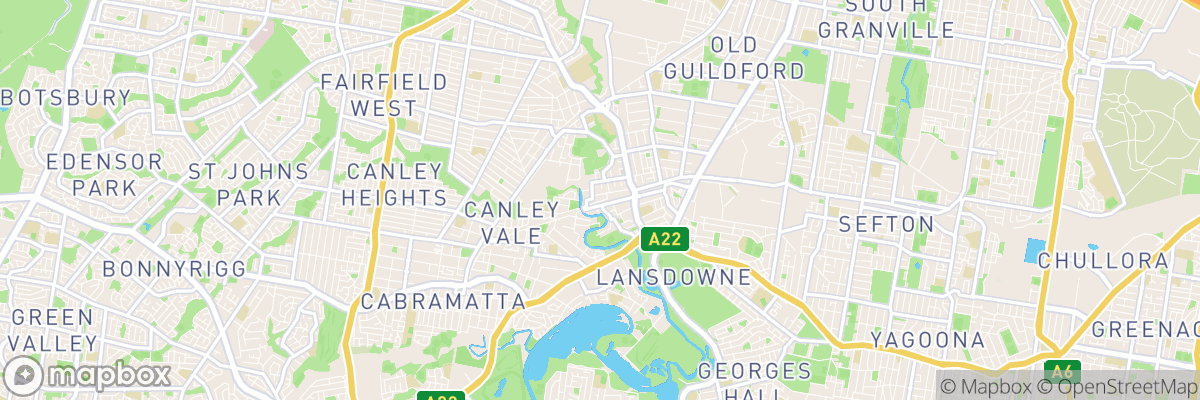 Carramar, New South Wales map