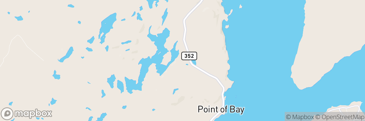 Point of Bay, Newfoundland and Labrador map