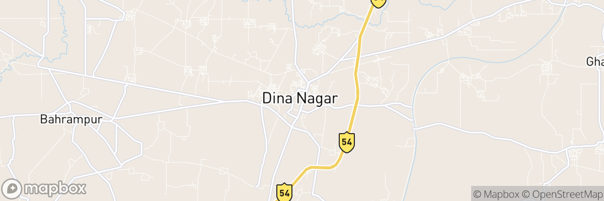 Dīnānagar, Punjab map