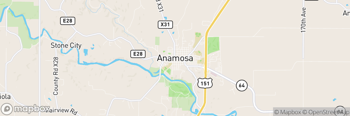 Anamosa, Iowa map