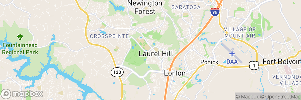 Laurel Hill, Virginia map