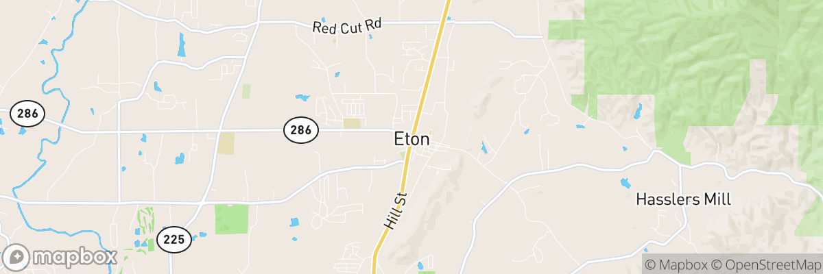 Eton, Georgia map